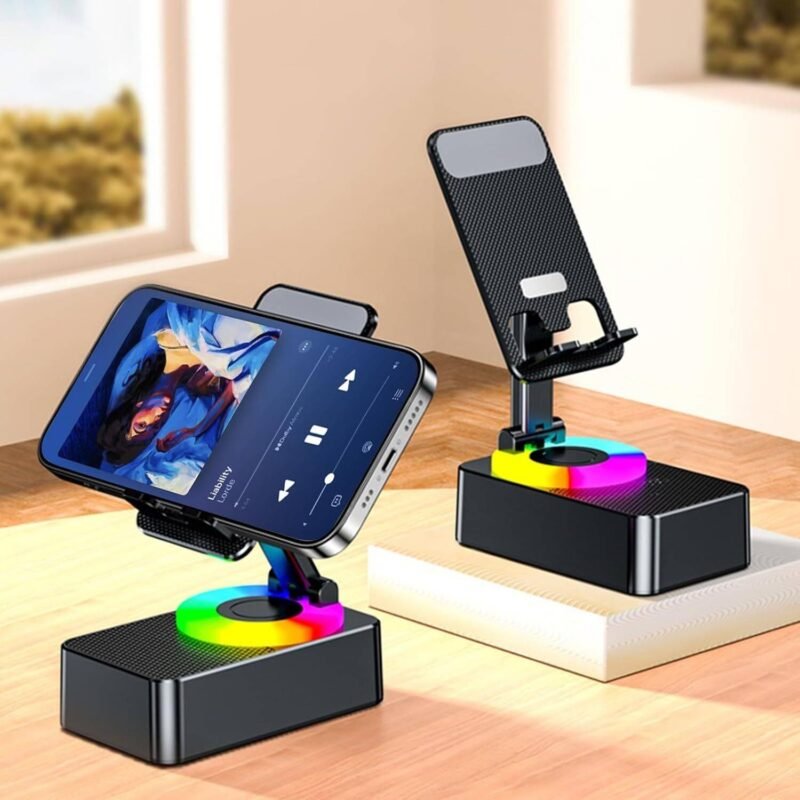 Support téléphone avec Bluetooth speaker