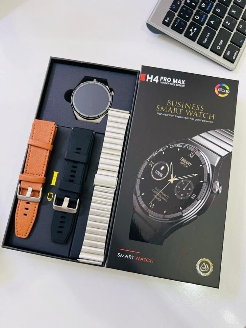 Smart watch ⌚️ H4 pro max avec 3 bracelets – Image 4