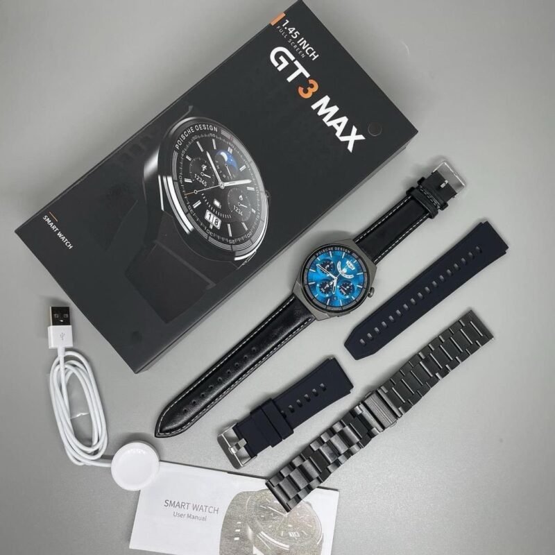 Smart watch Gt3 max avec 3 bracelets – Image 5