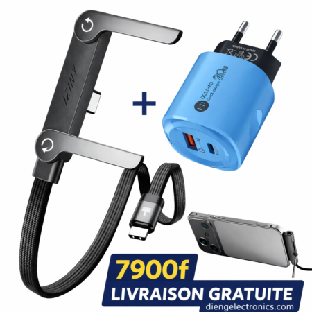 Cable de charge rapide (240w ) avec support intégré